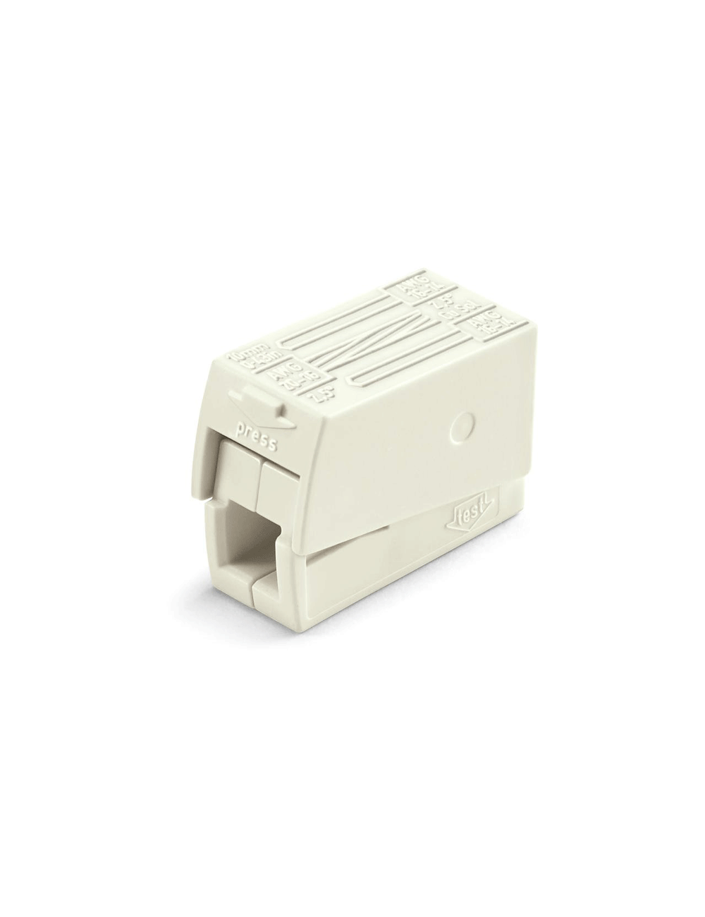 borne pour luminaire WAGO conducteurs 2 souples /2 rigides(boite de 100)prix net