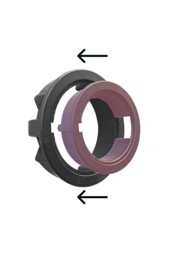 Bague d'adaptation A-OK - Bague FDC Ø45 sur moteur Ø35