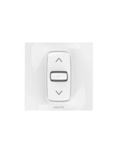 Inverseur Somfy Inis encastré PF 80x80 - Position fixe - Blanc
