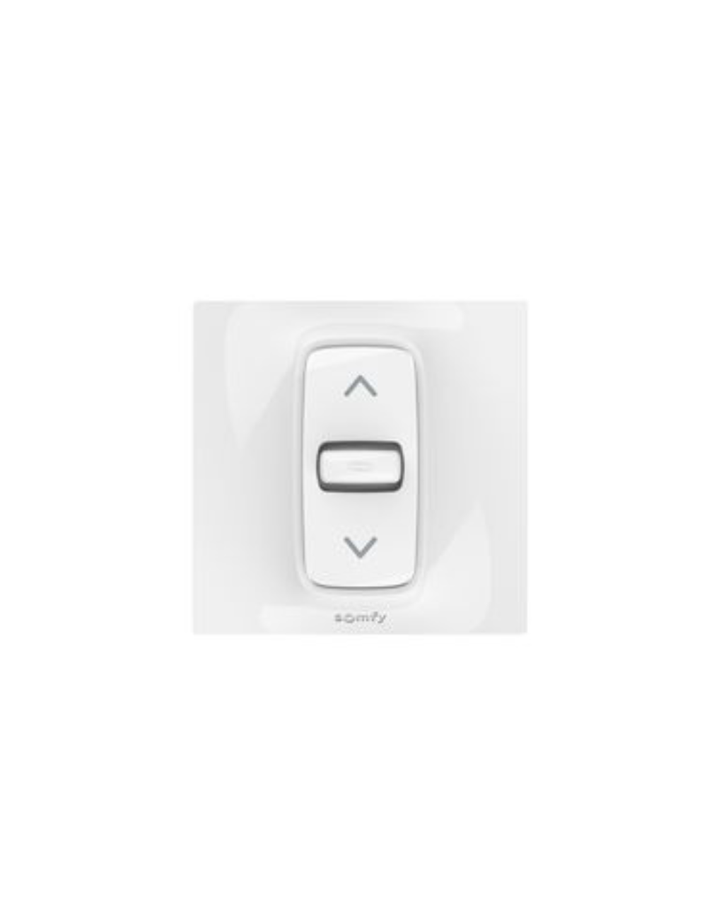 Inverseur Somfy Inis encastré PF 80x80 - Position fixe - Blanc