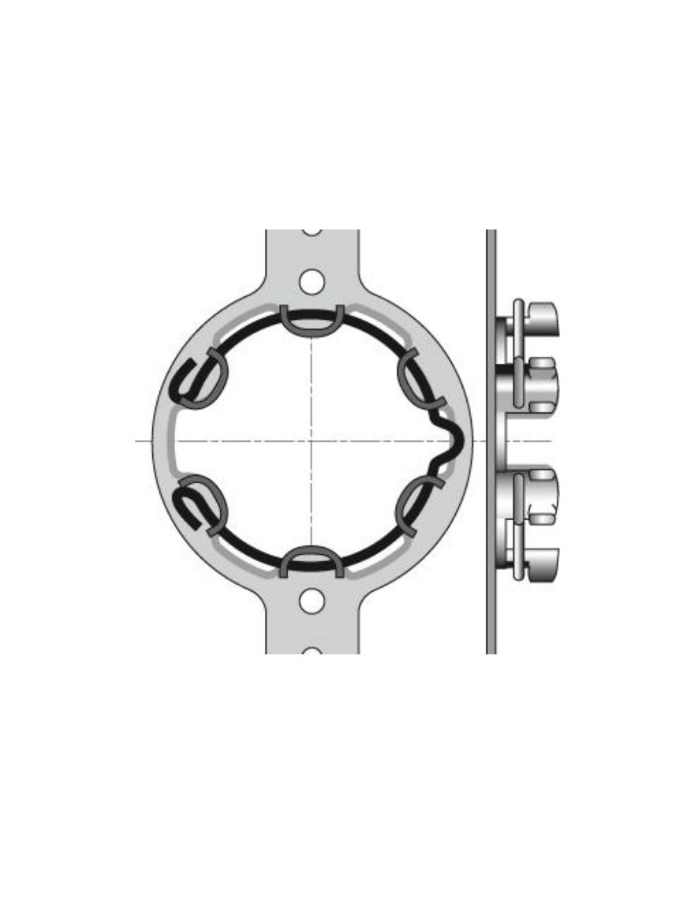 Support Somfy LT50 - Entraxe 102