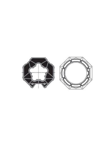 Jeu roue + couronne Somfy moteur Ø50 - Tube octo 70