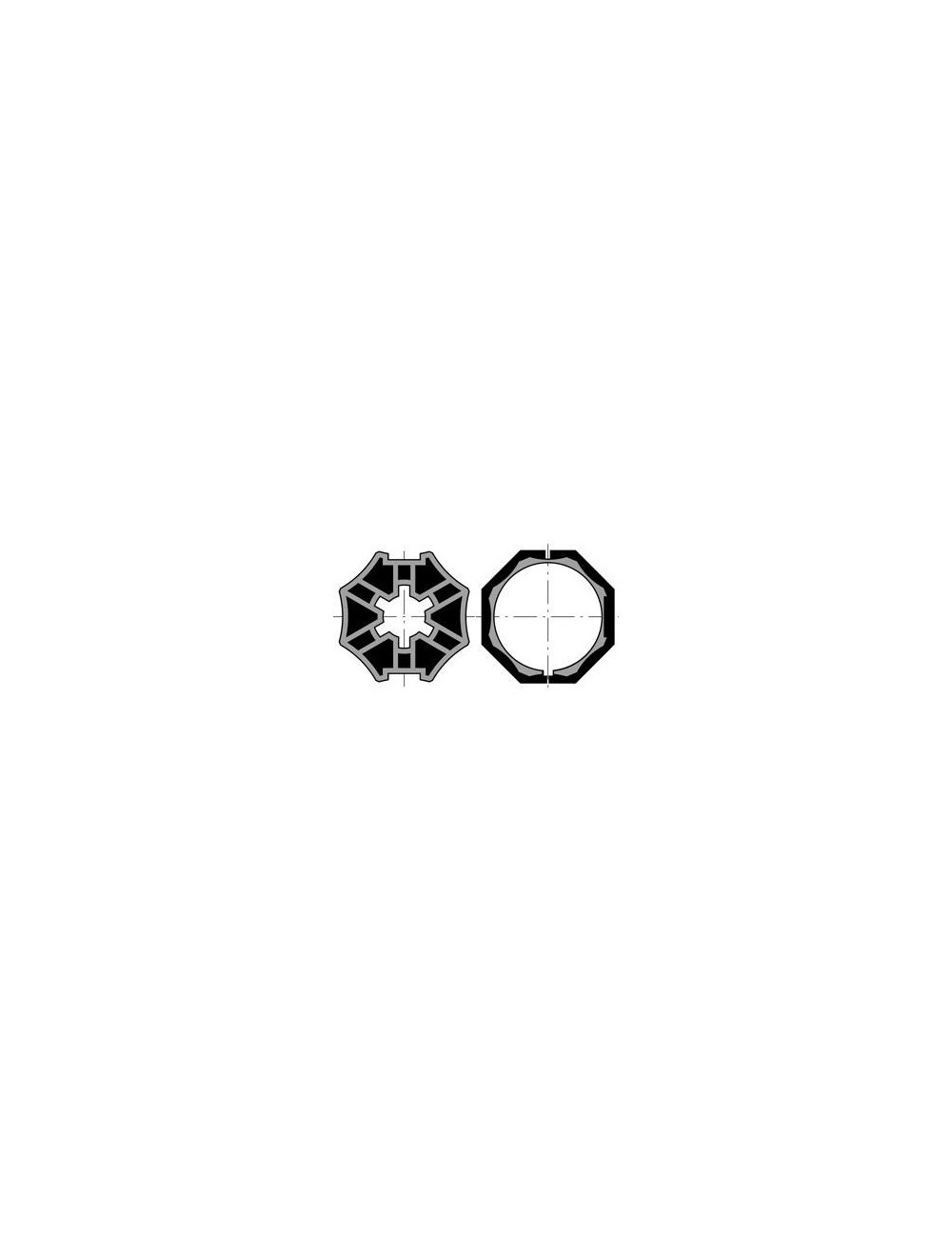 Jeu roue + couronne Somfy moteur Ø40 - Tube octo 40 Standard