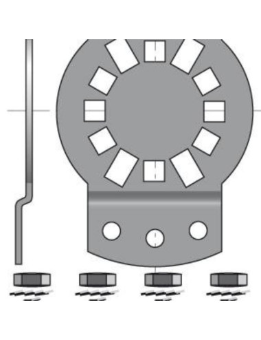 Support Somfy LT50 / LT60 CSI - Entraxe 40 à 45