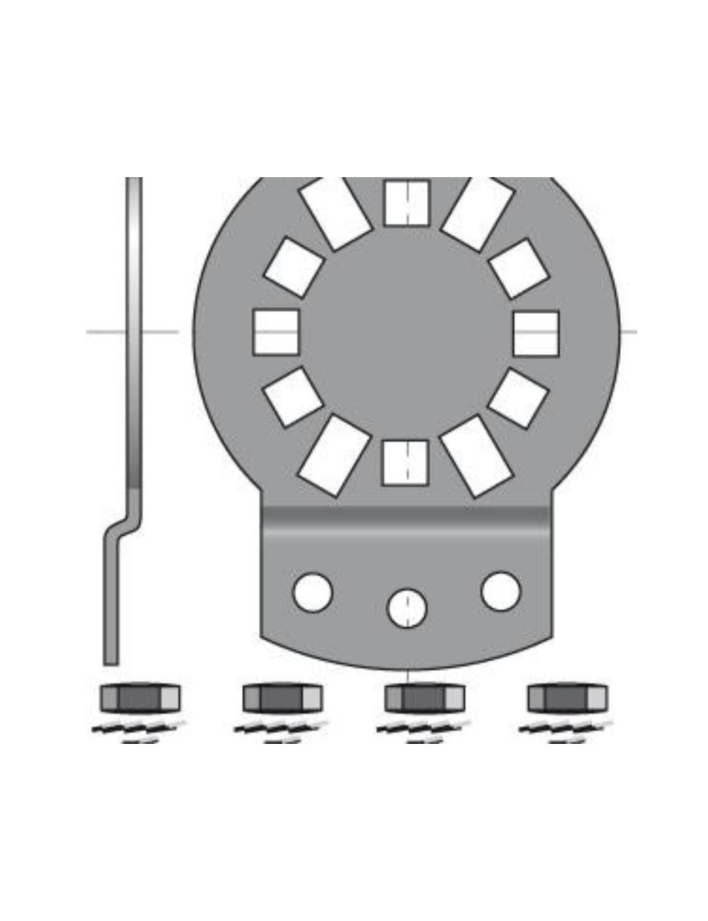 Support Somfy LT50 / LT60 CSI - Entraxe 40 à 45