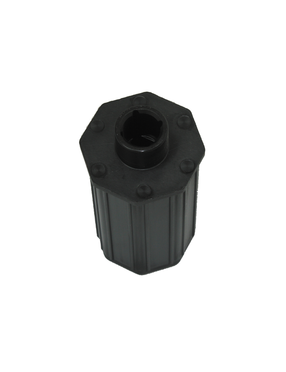 Embout octo 40 L 65 palier Ø18 - Carré 10 débouchant