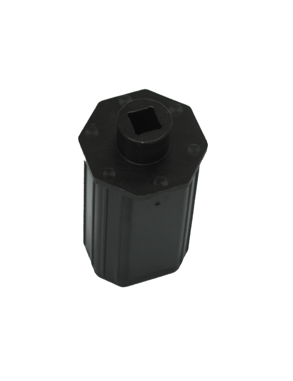 Embout octo 40 L 65 palier Ø18 - Carré 8 débouchant