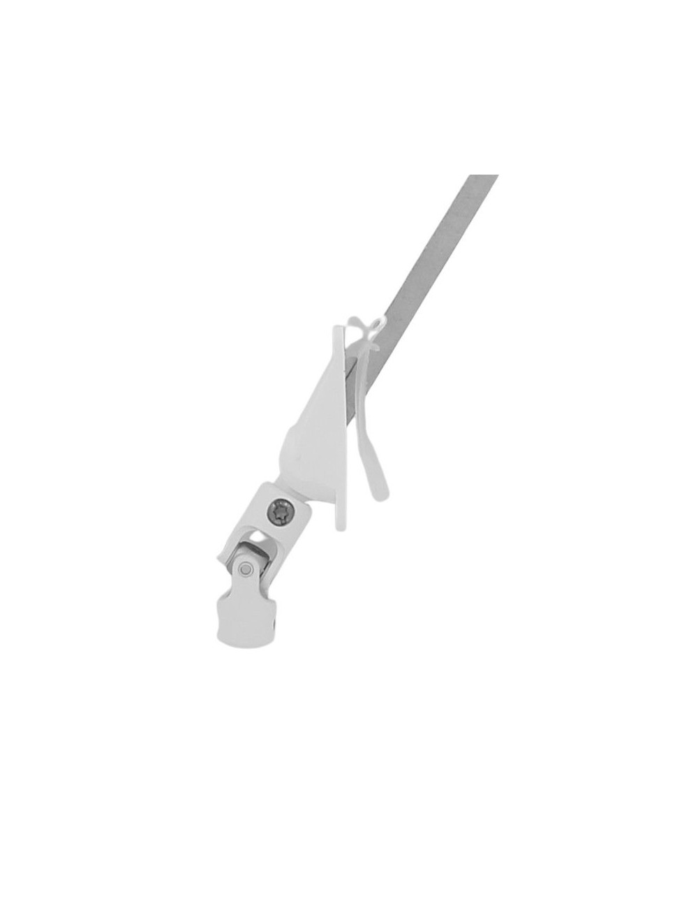 Bloc-guide genouillère 60° - Carré 8 - L 315 - Blanc RAL 9016