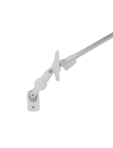 Mini bloc-guide déporté - Hexagonal 7 - L 175 - Blanc RAL 9016