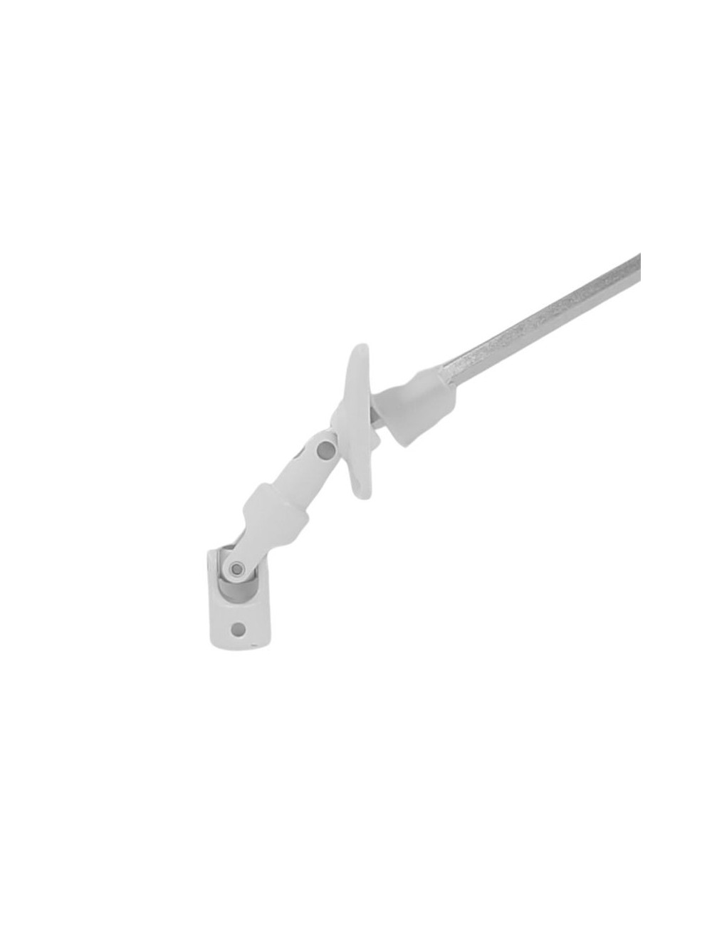Mini bloc-guide déporté - Hexagonal 7 - L 175 - Blanc RAL 9016