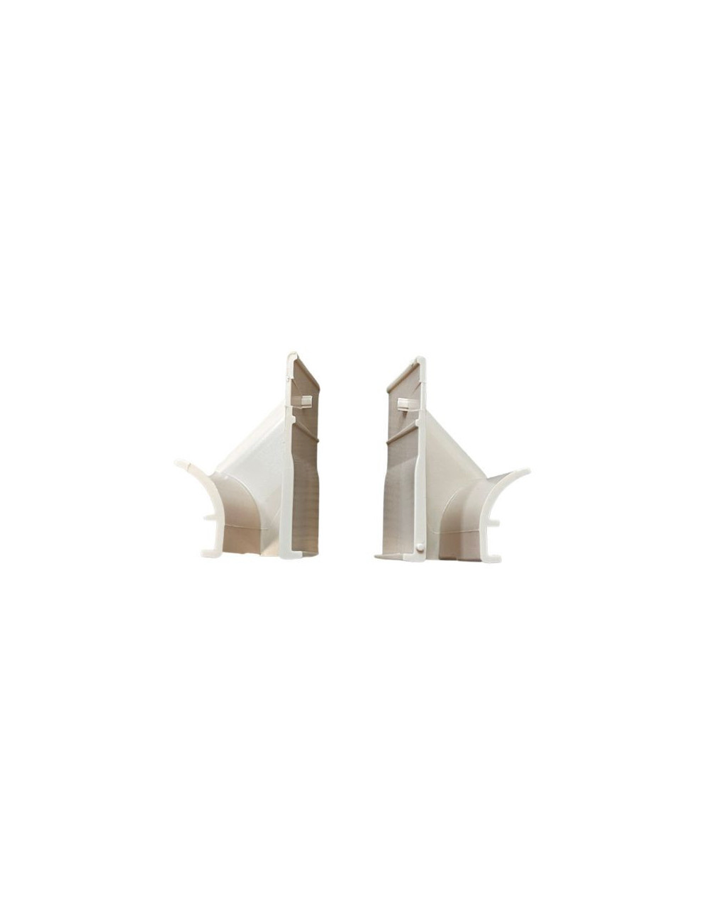 Paire de tulipes Tradi cornière - Lame de 14 - Beige