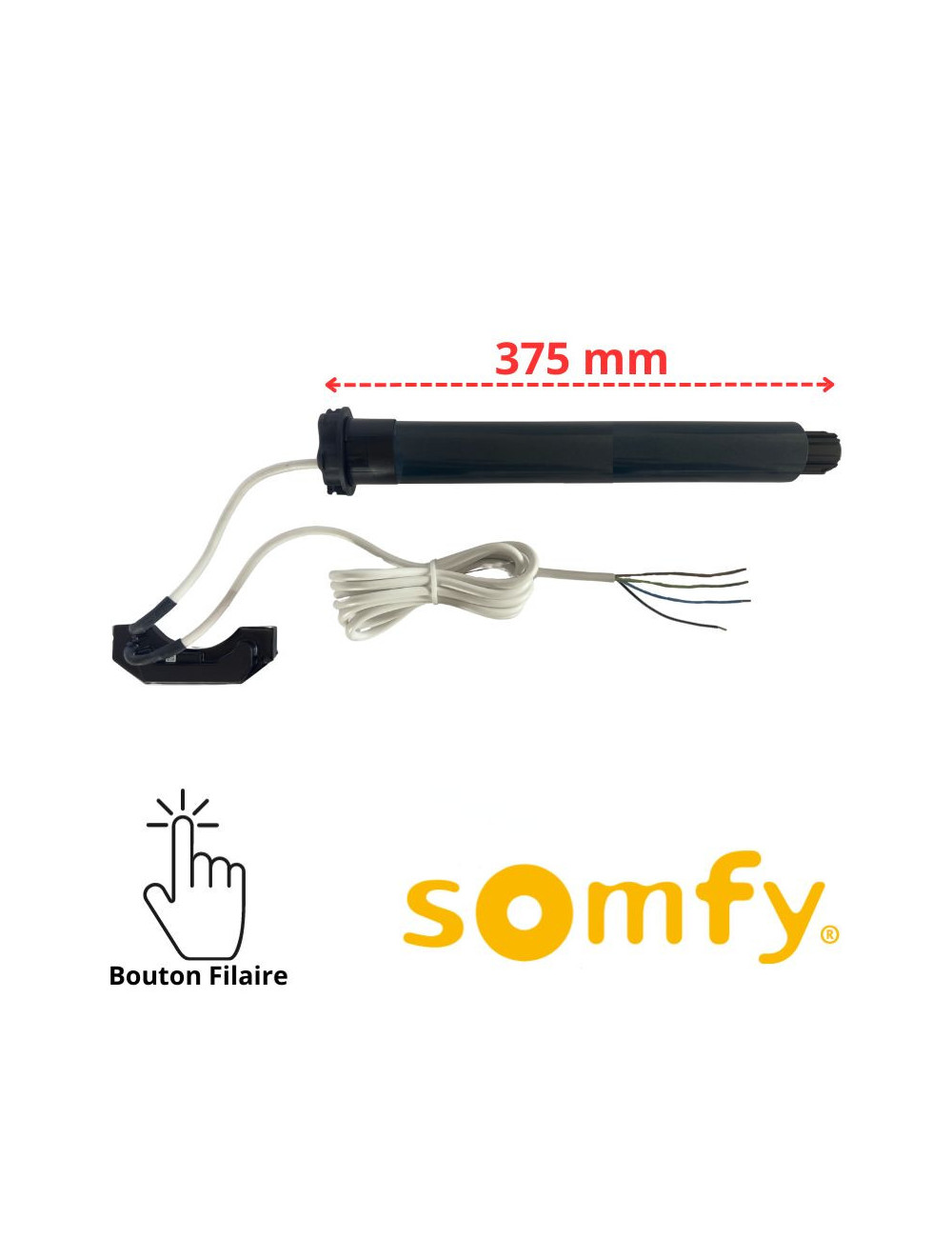 Moteur Somfy Ilmo 50 WT court 6/17