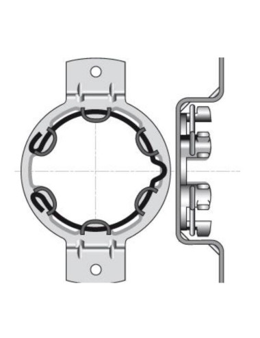 Support Somfy LT50 oméga - Entraxe 90 mm