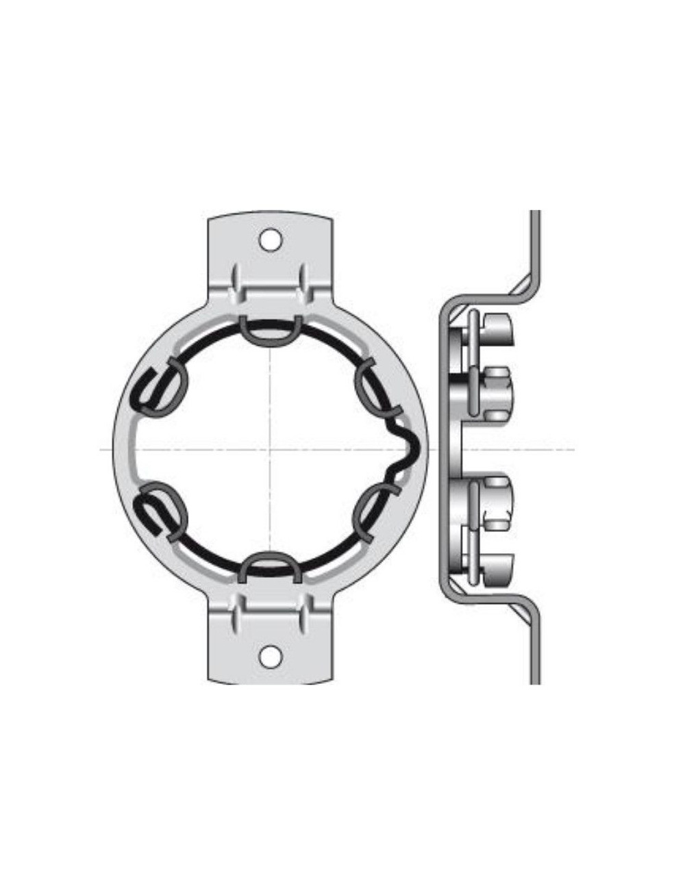 Support Somfy LT50 oméga - Entraxe 100 mm