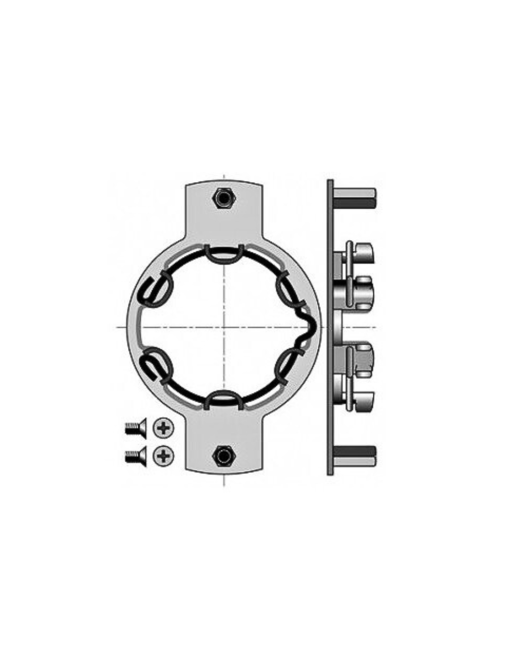 Support moteur Somfy LT50 déporté