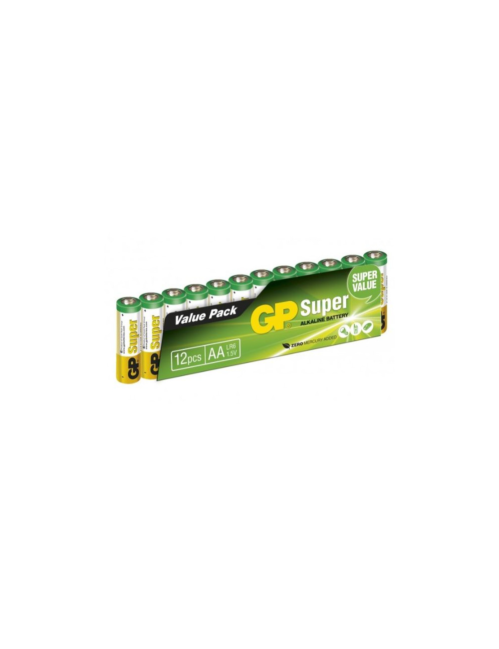 Film de 12 piles AA/LR6 Super Alcalines