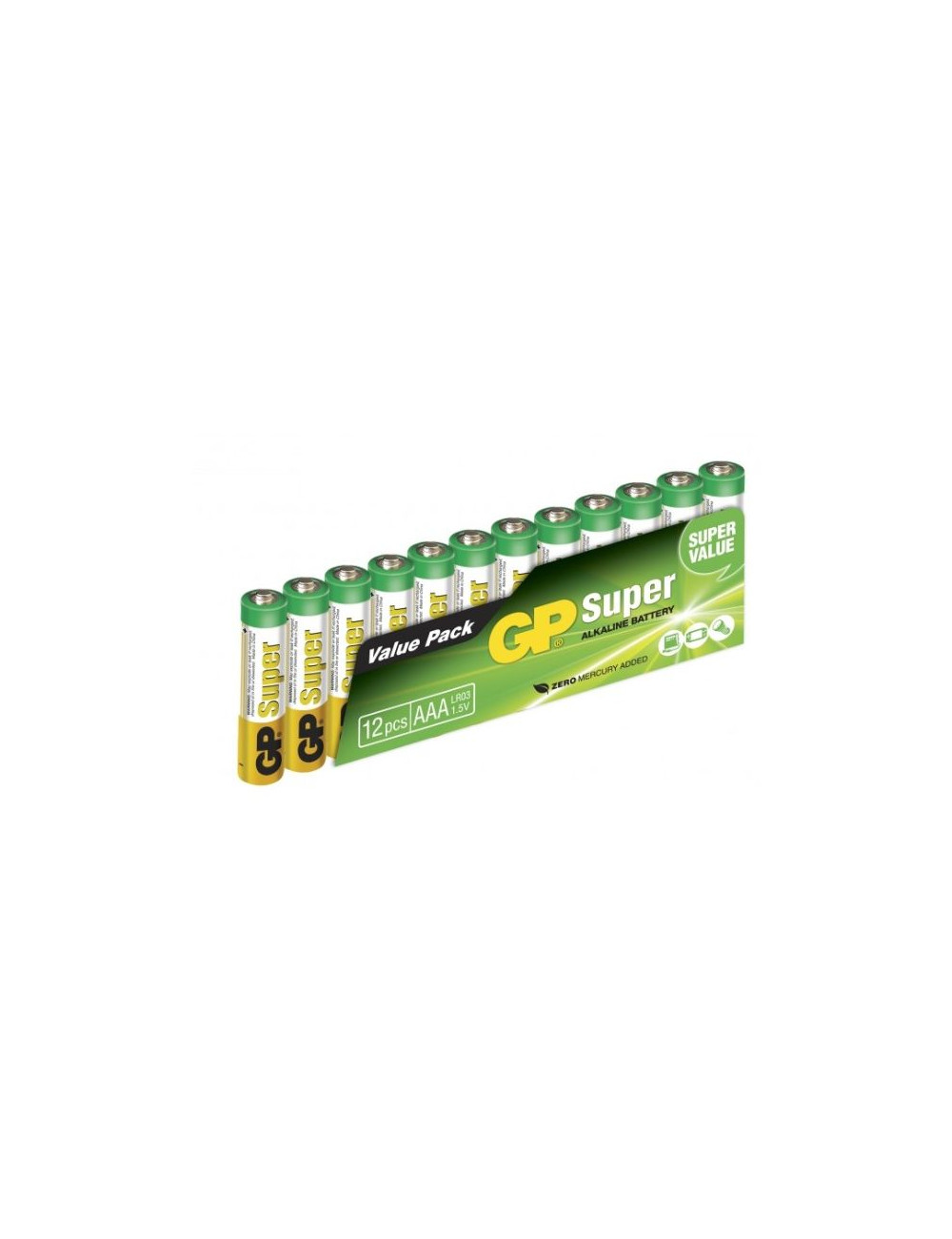 Film de 12 piles AAA/LR03 Super Alcalines