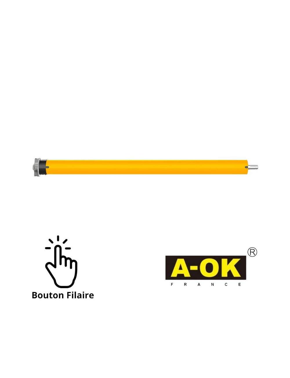 Moteur tubulaire A-OK Ø45 filaire 50/12 - FDC mécanique
