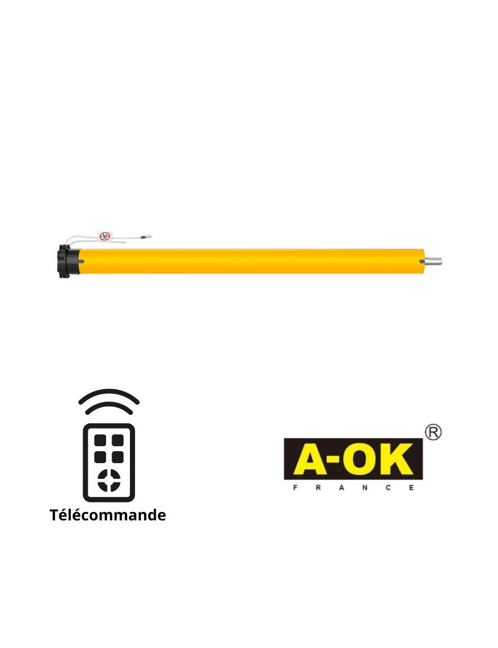 Moteur tubulaire A-OK Ø45 radio 30/17 - FDC mécanique