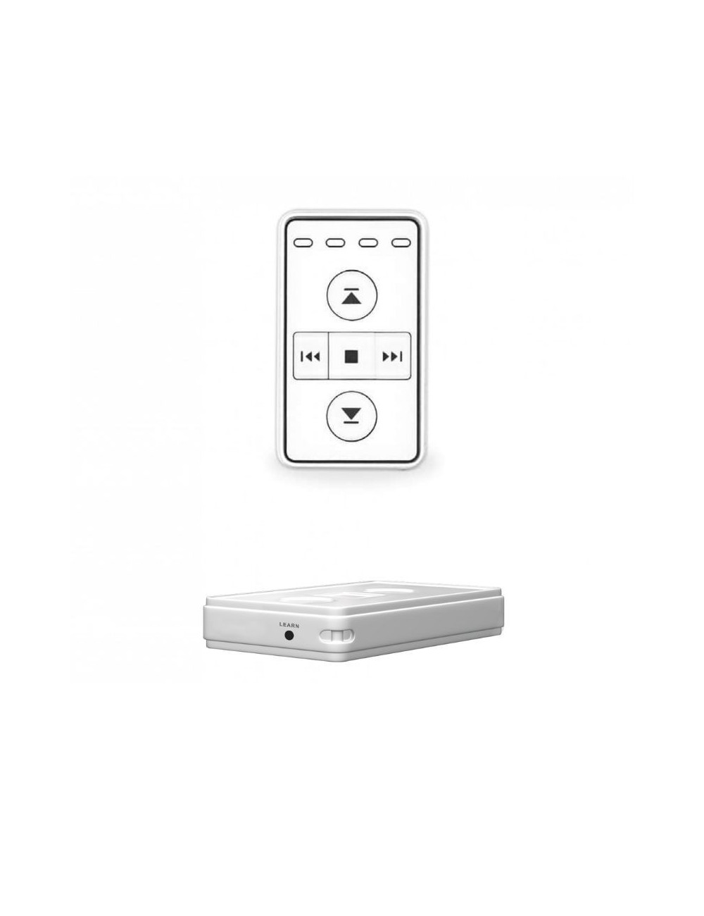 Mini émetteur porte-clés A-OK AC129-04 - 4 canaux - blanc
