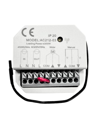 Récepteur radio rond A-OK AC212-01 - 230 V - 300 W