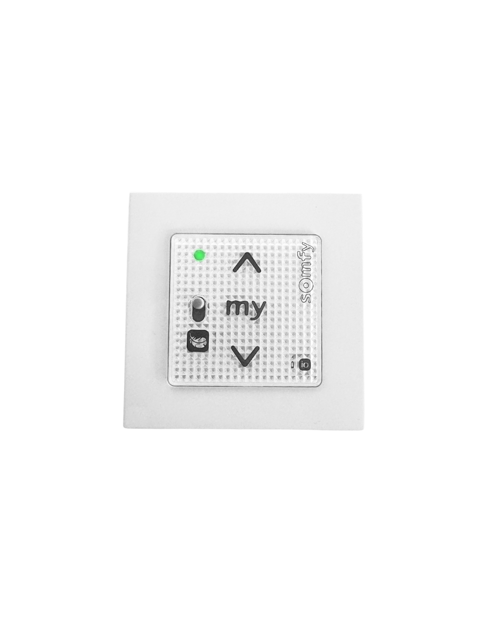 Commande murale Somfy Smoove Sensitif RS100 io - Blanc - Avec cadre