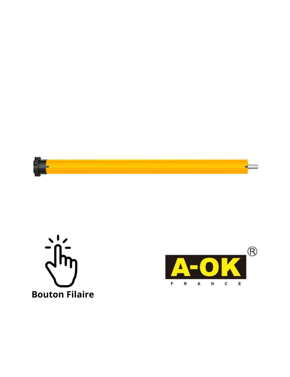 Moteur tubulaire A-OK Ø45 filaire 10/17 - FDC mécanique