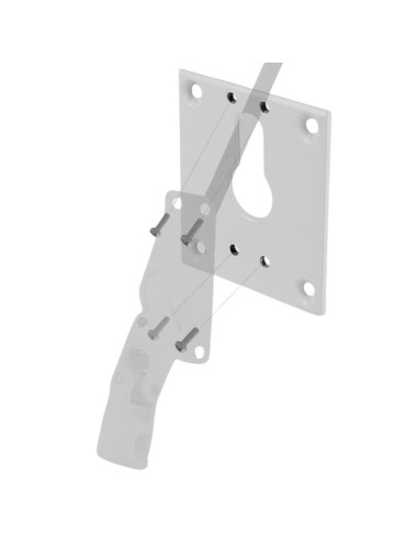 Plaque de reprise 70 x 60 - Bloc-guide genouillère 60° (série D464NG) - Blanc