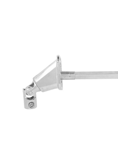 Double cardan embase large - Carré 8 - L 355 - Nickelé