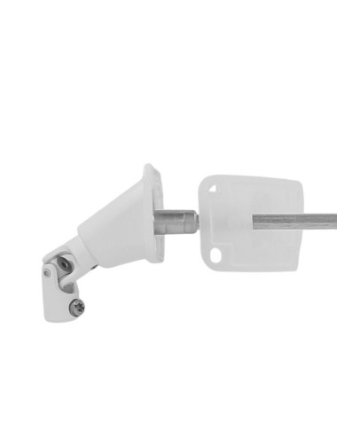Double cardan embase large - Hexagonal 7 - L 355 - Blanc RAL 9016