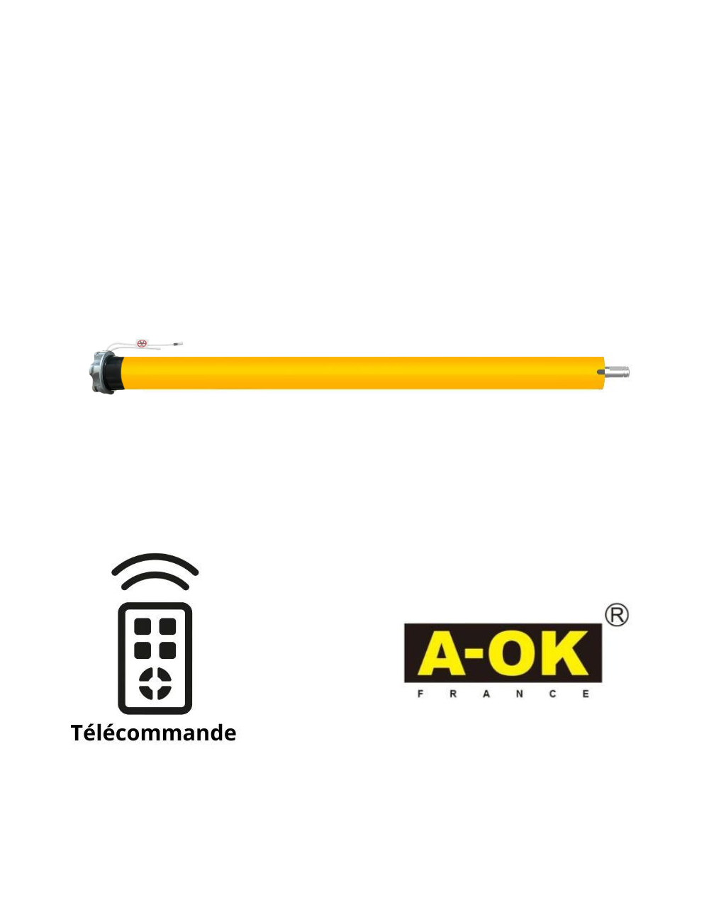 Moteur tubulaire A-OK Ø45 radio 50/12 - FDC électronique