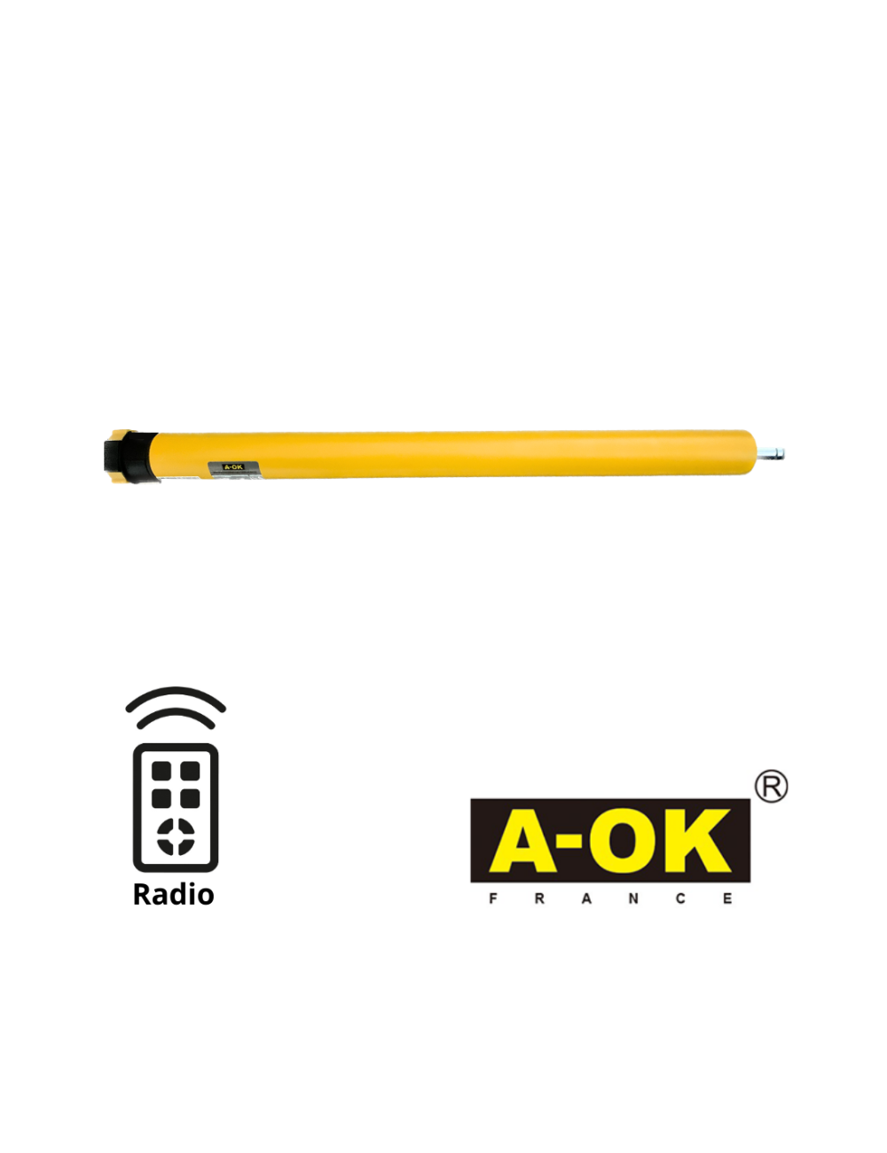 Moteur tubulaire A-OK Ø35 radio 10/17 - FDC électronique
