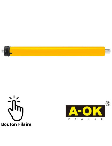 Moteur tubulaire A-OK Ø60 filaire 100/12 - FDC mécanique
