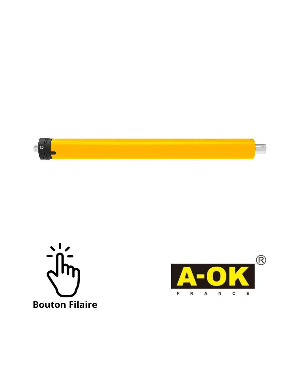 Moteur tubulaire A-OK Ø60 filaire 100/12 - FDC mécanique