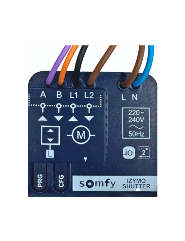Micro-récepteur Somfy Izymo io pour volet roulant filaire