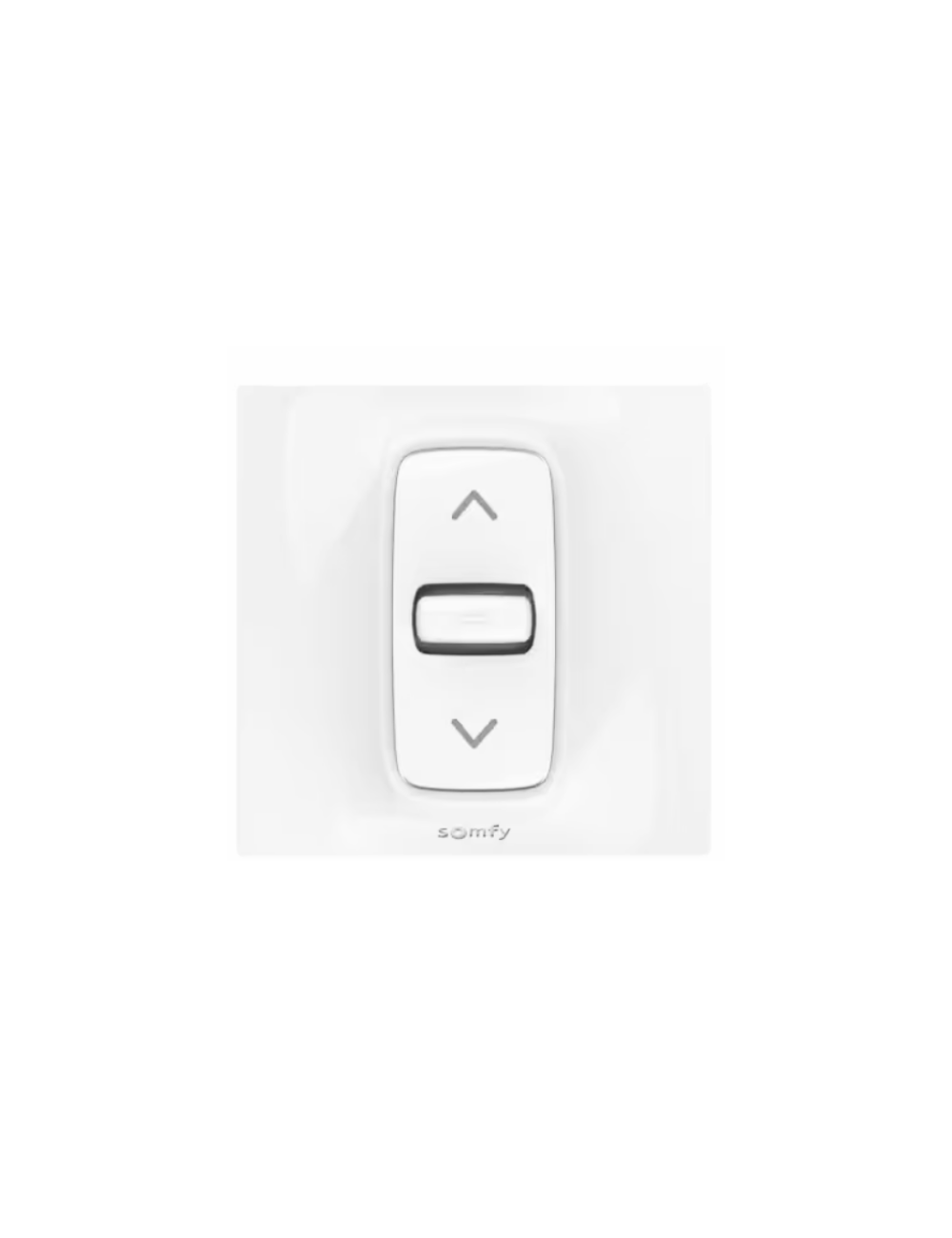 Inverseur Somfy Inis encastré PM 80x80 - Position momentanée - Blanc