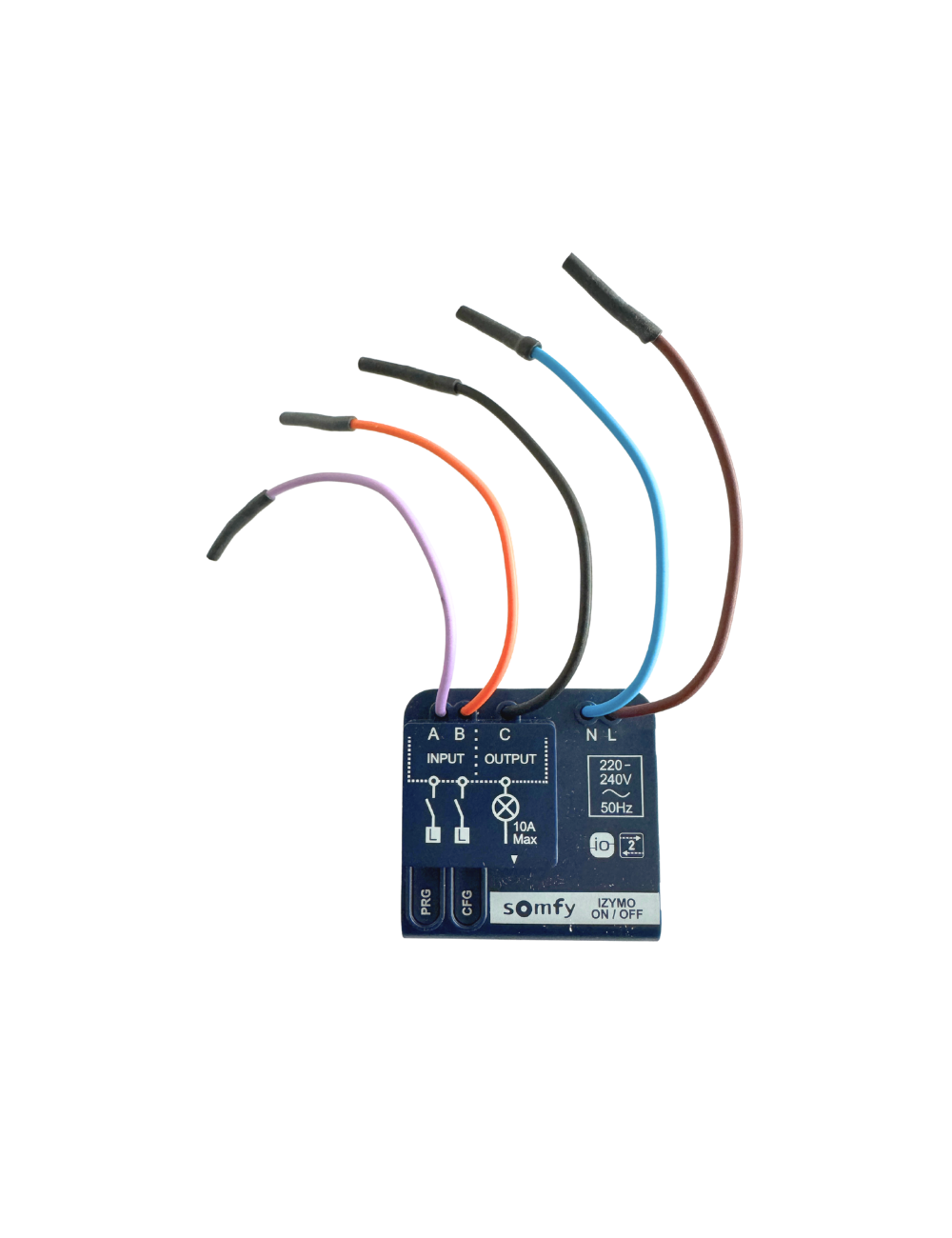 Micro-récepteur Somfy Izymo io éclairage on/off - 10 A