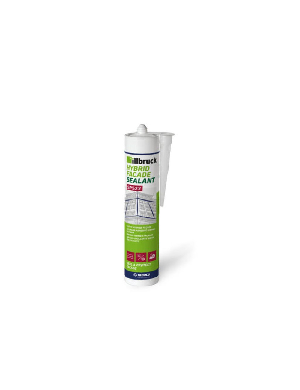 Mastic-colle hybride illbruck SP520 blanc RAL 9016 - Cartouche 310ml