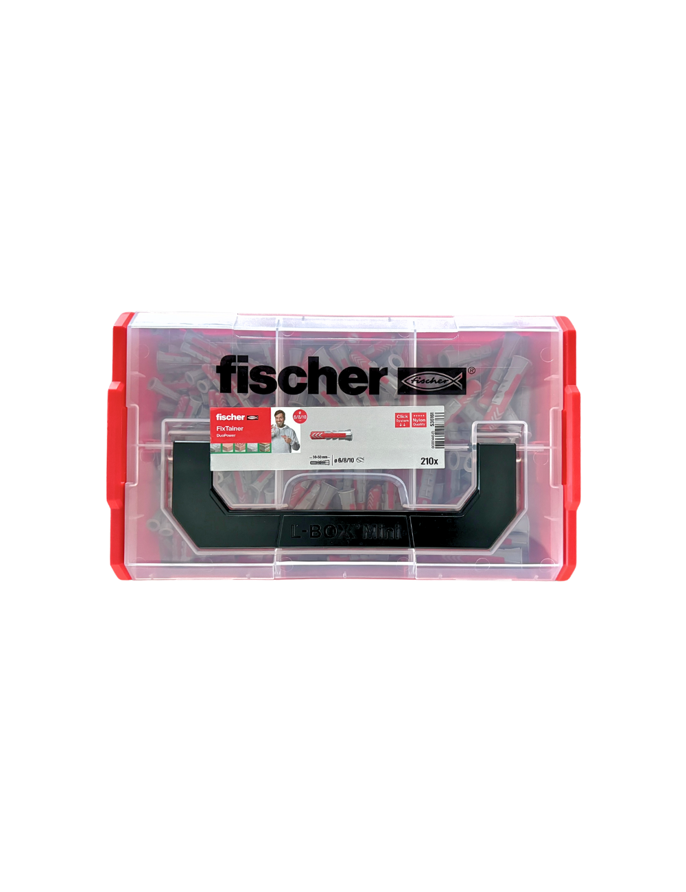 Fischer FixTainer DuoPower - 210 chevilles tous matériaux Ø6, 8, 10