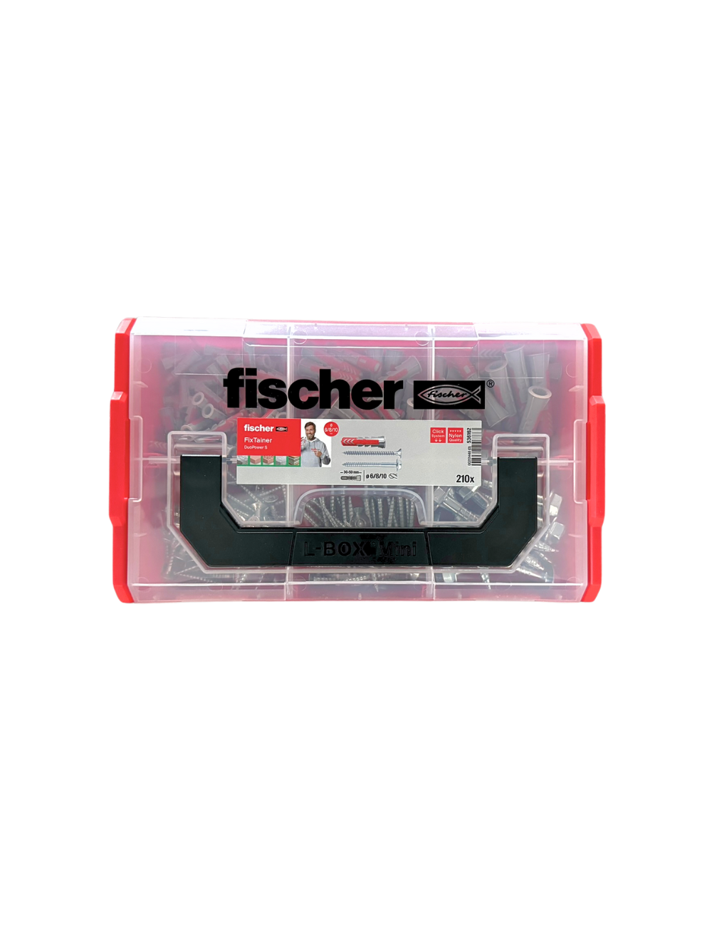Fischer FixTainer DuoPower + vis - 105 chevilles tous matériaux avec vis