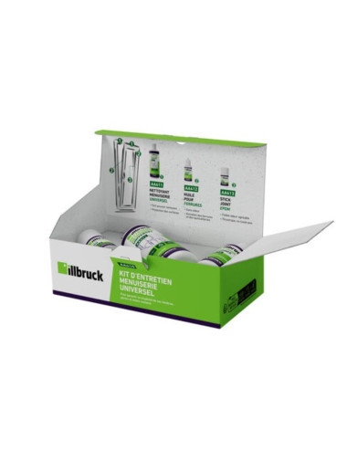 Kit d'entretien menuiseries illbruck AA410 - PVC, bois, alu