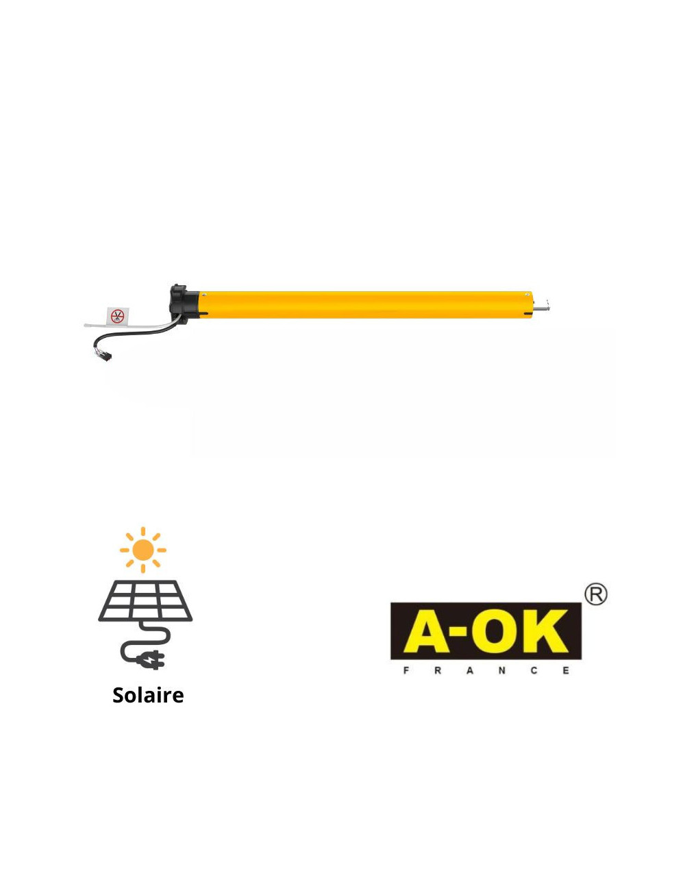 Moteur solaire A-OK AM35-10/13-R-ES-D - 10 Nm - 13 tr/min - 12 V