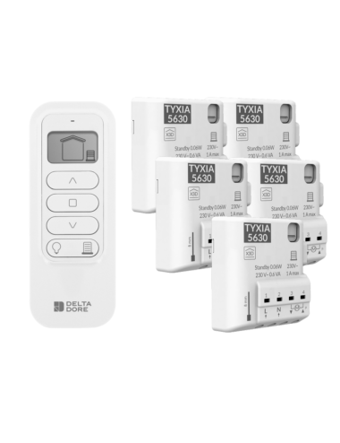 Pack TYXIA 541 pour centralisation pour 5 volets roulants + 1 emetteur 16cx