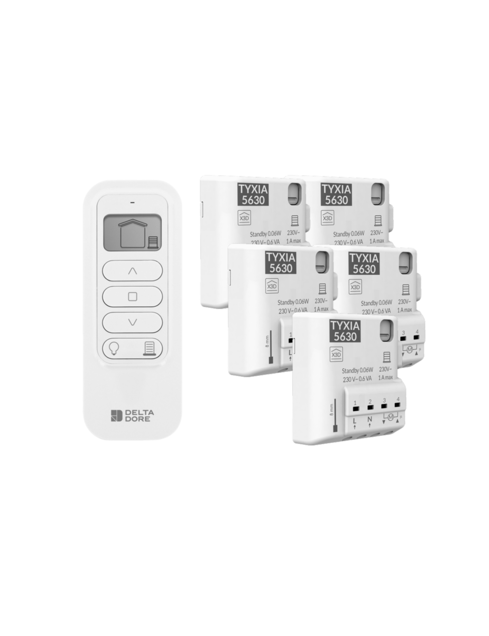 Pack TYXIA 541 pour centralisation pour 5 volets roulants + 1 emetteur 16cx