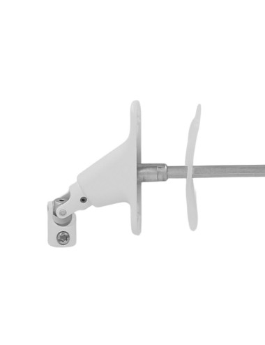 Double cardan embase étroite - Hexagonal 7 - L 355 - Blanc RAL 9016