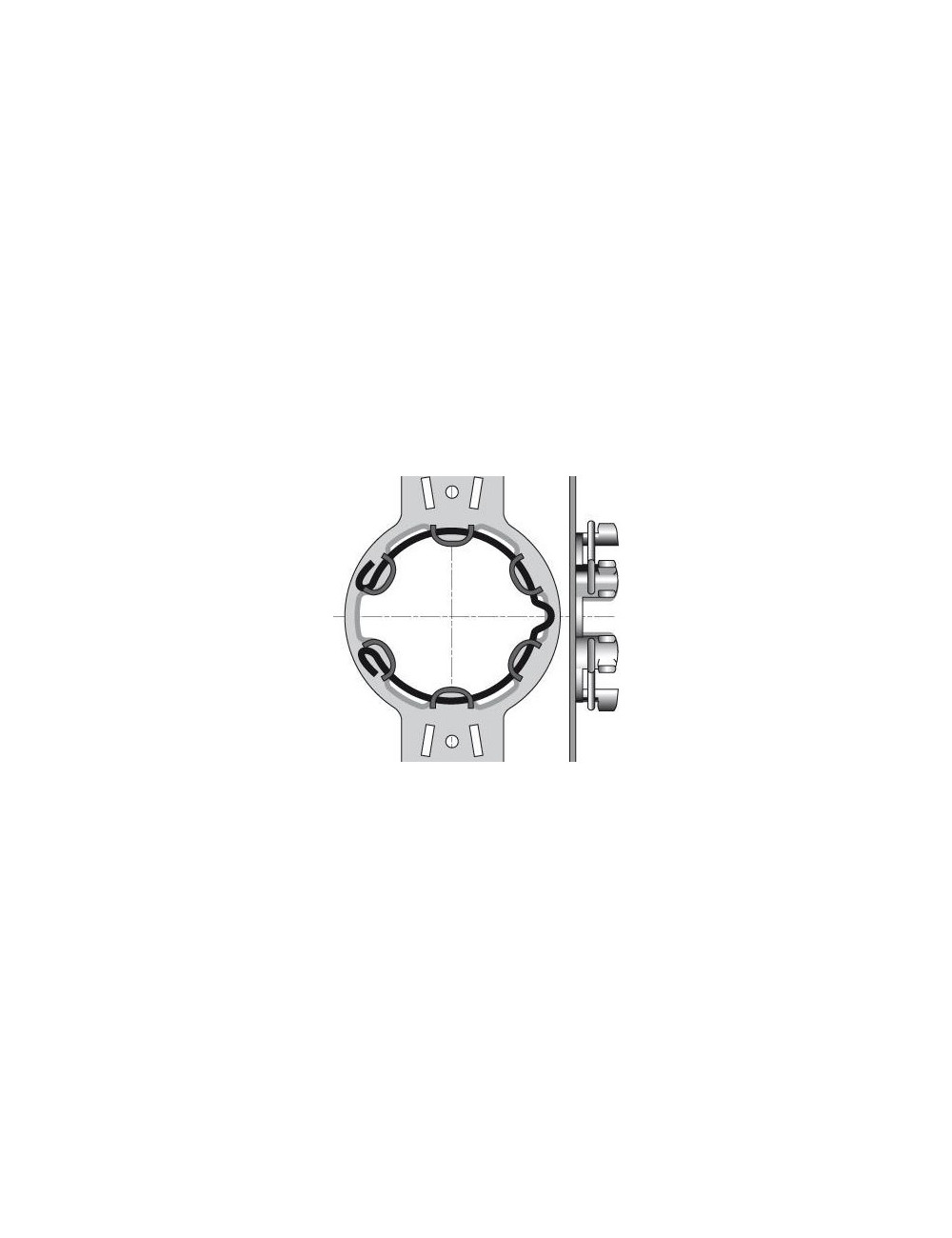 Support Somfy LT50 pour coffres Veka, Kömmerling, Polyrens de ZF