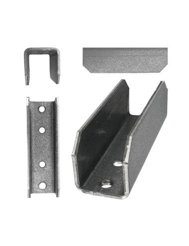 Cales rapportées Tradi / coulisse 53 x 22 - Sachet de 2 + 4 vis