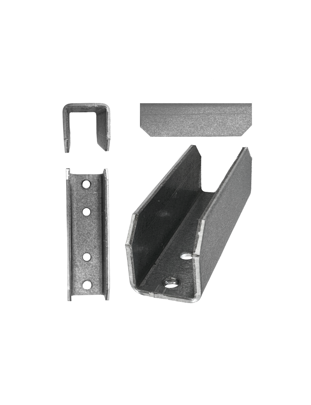 Cales rapportées Tradi / coulisse 53 x 22 - Sachet de 2 + 4 vis
