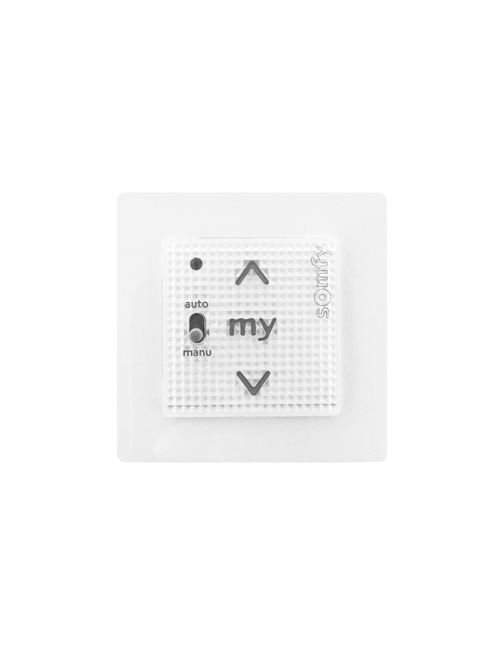 Commande murale Somfy Smoove Uno io - Blanc - Avec cadre