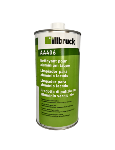 Nettoyant aluminium laqué illbruck AA406 - Alu anodisé et acier laqué - Bidon 1L